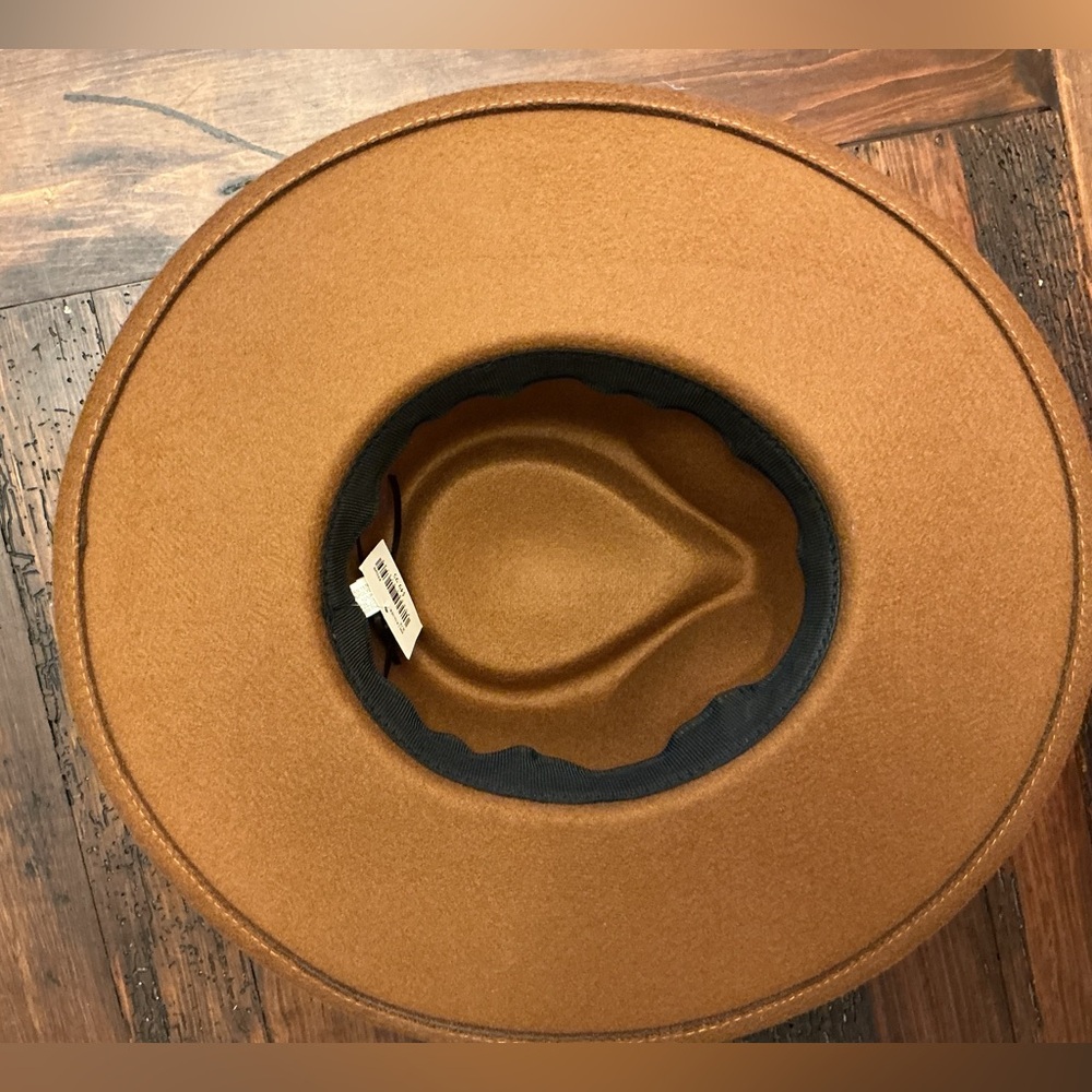 Altered State Brown Wide Brim Fedora Hat - Picture 4 of 4